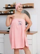 Комплект для сауны с чалмой 80х140 Розовый (Д-novo-f-sauna-006) - изображение 7