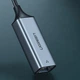 Перехідник USB 3.1 Type-C --> Ethernet RJ45 1000 Mb CM199 UGREEN Косм. Сірий - изображение 5