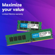 Память для ноутбуків Crucial 64GB Kit (2x32GB) DDR4 3200MHz CL22 SO-DIMM (or 2933MHz or 2666MHz) (CT2K32G4SFD832A) - изображение 4