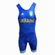 Трико борцовское Adidas UWW Ukraine Blue XL - изображение 1