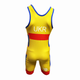 Трико борцовское Adidas UWW Ukraine Yellow/Blue M - изображение 2