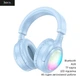 Беспроводные наушники Hoco W48 (Bluetooth, AUX, TF-карта, LED подсветка, 46 часов автономной работы) - Синий - изображение 1