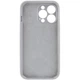 Чохол Fiji Silicone Case Full Camera для Apple iPhone 16 Pro Max бампер накладка із захистом камери Light Grey - зображення 2