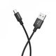 Кабель USB – Micro USB 2A 1 м Hoco X14 Black - зображення 1