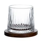 Склянка для віскі Dof 300 мл Jiga Rotating Rocks glass з бамбуковою підставкою HP1601 (LG-HP1601) - изображение 2