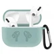 Чехол с карабином для наушников AirPods 3, мятный - изображение 3