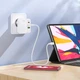 Сетевое зарядное устройство 65W GaN 2PD QC 3.0 Hoco C115A — White - изображение 5