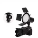 Світлодіодний освітлювач LED JSL-216 16x15 cm 128 Lights 2700K-6500K Remote - зображення 3