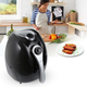 Мультипечь Аэрогриль Domotec MS-3220 1300W 4,5 л Безмасляная с Таймером. Цвет: черный - изображение 6