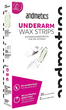 Paski woskowe do depilacji pach Andmetics Underarm Wax Strips 20 szt + 2 chusteczki łagodzące (9120064111236) - obraz 1