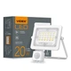 LED прожектор 20W VIDEX с датчиком движения 5000K из алюминия 2000Lm белый IP65 VL-F2e205W-S - изображение 1