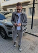Мужской теплый комплект MonsterBrand 5XL (60) Серый, рубашка и джогеры - изображение 1
