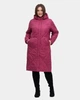 Женская куртка демисезонная большого размера UF-Fashion LDR-70 66 бордовый - изображение 1