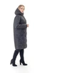 Демисезонная куртка женская большого размера UF-Fashion LDR-114 66 серый - изображение 3
