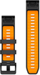 Ремінець Garmin QuickFit Silicone Band 22mm Graphite/Spark Orange (010-13392-05) - зображення 2