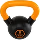 Гиря тренировочная цельная обрезиненная с окрашенной ручкой LiveUp Urethane competition kettlebell UAZE5336-6 6кг (чугун, черный-оранжевый) - изображение 3