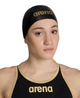 Шапочка для плавання Arena Moulded Pro II (001451-530) Black/Gold - зображення 4
