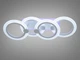 LED люстра в форме колец с пультом, димером и LED подсветкой, THE LIGHT 50W - изображение 2