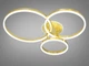 Светодиодная люстра кольца с пультом, димером, подсветкой, THE LIGHT 120 Вт. - изображение 2