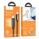 Кабель Hoco U125 Benefit PD charging data cable with display iP Black - зображення 2