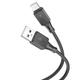 Кабель Hoco X101 Assistant silicone charging data cable Type-C Black - зображення 1