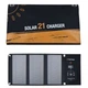 Туристична сонячна панель solar charger 21W (зарядний пристрій/ сонячна батарея) - зображення 1