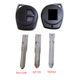 Ключ заготовка, корпус под чип, 2кн, Suzuki (Сузуки) HU133R (49-04) - изображение 4
