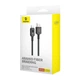 USB-кабель на Type-C з підсвічуванням Baseus Unbreakable Aramid Series Fast Charging (1м, 100W, 6A). Black - зображення 10