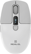 Мышь Real-El RM-480W Wireless/Bluetooth/USB White (EL123200050) - изображение 1