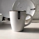 Чашка керамическая чайная 360 мл Ardesto Bagheria Bright white Белый мрамор - изображение 1