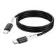 Кабель для зарядки и передачи данных Hoco X82 Type-C to Type-C 60W силиконовый Silicone Black - изображение 1