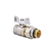 Кран с американкой 1/2" "антипротечка" (KOER KR.227.W-Gi) белый (KR0190) - изображение 1