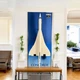Арт Держатель Рамка 115x50 см. на Стену для Фирменного Конструктора Icons Concorde AIRBUS Самолет Конкорд (10318) Type-B - изображение 1