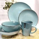 Салатник голубой керамический глубокий 14 см Ardesto Bagheria Misty blue - изображение 14