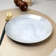 Плоская гранитная серая тарелка 19 см Luminarc Diwali Marble Granit - изображение 3