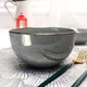 Глубокий графитово-серый салатник 14 см Ardesto Bagheria Pastel Grey - изображение 5