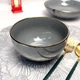 Глубокий графитово-серый салатник 14 см Ardesto Bagheria Pastel Grey - изображение 6