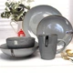 Глубокий графитово-серый салатник 14 см Ardesto Bagheria Pastel Grey - изображение 9