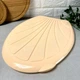 Бежевая крышка+сиденье для унитаза Ромашка Efe plastics - изображение 4