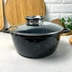 Алюминиевая антипригарная кастрюля с жаростойкой крышкой и литыми ручками 3.1л, 1461 А-Плюс - изображение 9
