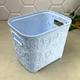 Высокая голубая ажурная корзинка без крышки 3.5л для хранения вещей - изображение 9