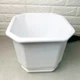 Белое объемное цветочное напольное кашпо 32*32*28 см 16 л , Дама Алеана - изображение 12