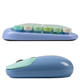 Беспроводная Bluetooth клавиатура с мышкой TWolf TF660, Blue - изображение 4