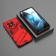 Защитный чехол с подставкой Deexe Bibercas для OnePlus 13 - Red - изображение 4