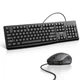 Проводная клавиатура и мышь UGREEN Wired Keyboard and Mouse Combo, Black - изображение 1