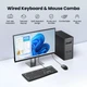 Проводная клавиатура и мышь UGREEN Wired Keyboard and Mouse Combo, Black - изображение 4