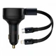 ОЗУ Baseus Enjoyment Retractable 2-in-1 Type-C + Type-C 33W black - изображение 1