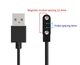 Магнітний USB кабель для смарт-годинників на 2 конектора 80 див. Чорний - зображення 3