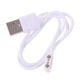 Магнитный USB кабель для смарт-часов на 2 коннектора (2.84 мм) 60 см. Белый - изображение 3