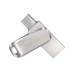 Флешка Flash SanDisk USB 3.1 Ultra Dual Luxe Type-C 256Gb (150 Mb/s), Silver - изображение 1